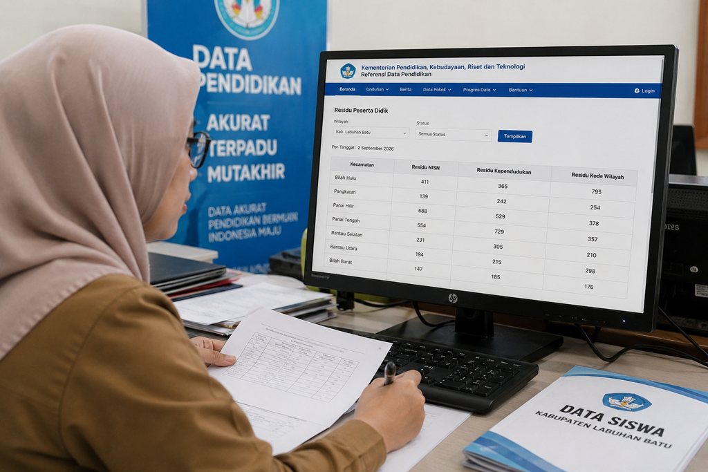 Data Peserta Didik Labuhanbatu Masih Ditemukan Residu, Pemutakhiran Data Pendidikan Jadi Perhatian