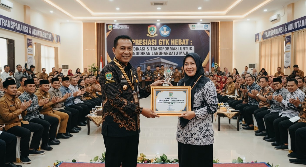 Pemkab Labuhanbatu Berikan Apresiasi Tinggi kepada GTK Dedikatif dan Transformatif Demi Mutu Pendidikan Daerah
