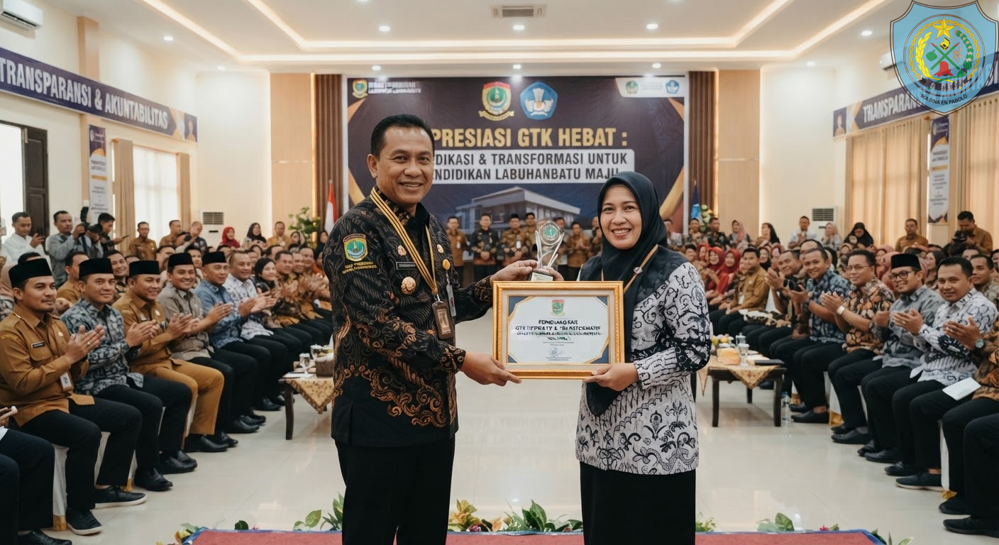 Pemkab Labuhanbatu Berikan Apresiasi Tinggi kepada GTK Dedikatif dan Transformatif Demi Mutu Pendidikan Daerah