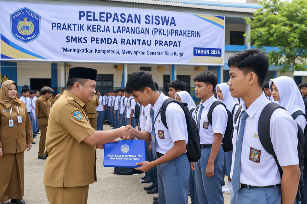 219 Siswa SMKS Pemda Rantauprapat Dilepas untuk Prakerin, Perkuat Kompetensi Dunia Kerja